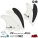 FCS2 FIN ե2ե ե å HSHAYDEN SHAPES TRI-QUAD - PC/Aircore WHITE إǥ󥷥ץ ѥեޥ󥹥 
