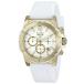 当店１年保証 ブローバBulova Women's 98M117 Gold-Tone Stainless Steel Watch with White Rubber Strap