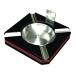  ǥ ꥫ ASHBKC Leather Motif Trim 4 Cigar Ashtray with On-Board Guillotine Cutter
