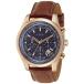 腕時計 ゲス GUESS W0500G1 GUESS Men's W0500G1 Honey Brown Chronograph Watch with Blue Dial & Date Functio