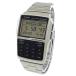 腕時計 カシオ メンズ DBC32D Men's Casio DBC-32D-1A Silver Steel Databank Calculator Watch