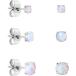 ܥǥǥ ԥ ꥫ 60575-W Body Candy Stainless Steel White Synthetic Opal Pos