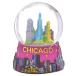 スノーグローブ 雪 置物 904954 Chicago Snow Globe 45mm 2.5 Inch Purple Chicago Snow Globes from Chica