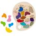 ѥ  ꥫ FF456 THE FRECKLED FROG Artist Palette Puzzle - Wooden Puzzle for