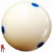  за границей импортные товары бильярд 43210-2248 PRO CUP Standard Pool Cue Ball (6 Blue-Dots)