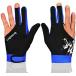  за границей импортные товары бильярд M050912 Mumian Man Woman Elastic 3 Fingers Show Gloves for Billiard Shooters C
