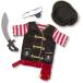  Melissa &amp;dag игрушка игрушечный 96023 Melissa &amp; Doug Pirate Role Play Costume Dress-Up Set Wi