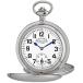 GWC18806S Gotham Men's Silver-Tone Railroad Dial Double Hunter 17 Jewel Mechanical Pocket Watch # GWC18806S