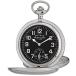 GWC18806SB Gotham Men's Silver-Tone Railroad Dial Double Hunter 17 Jewel Mechanical Pocket Watch # GWC18806SB