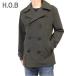H.O.B HOUSE OF BLUES house ob блюз шерсть melt n бушлат P- пальто wool pea coat
