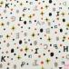  полька-дот . алфавит . цветочный принт E оттенок черного si- подбородок g ткань AP22702-2 Cosmo (25) (50cm и больше 10cm единица измерения продается куском ) [ ограниченное количество ] [NEW SALE цена ]