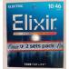 2�Z�b�gElixir �G���N�T�[ �G���L�M�^�[�� NANOWEB Light .010-.046 #12052