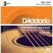 D'Addario ꥪ ƥå եե֥ Extra Light .010-.047 EJ15-3D 3setѥå