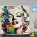  shower curtain ring Runner attaching curtain bathroom interior heat insulation waterproof bath bulkhead . bus Marilyn Monroe stylish SC-01