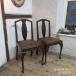  England antique furniture CC41 Queen Anne chair dining chair 2 legs set cat legs chair chair Britain QUEENANNCHAIR 4395e