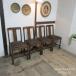  England antique furniture dining chair 4 legs set chair chair store furniture Cafe wooden oak Britain DININGCHAIR 4432e