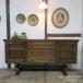  England antique furniture Old charm sideboard cabinet display shelf cupboard wooden oak Britain SIDEBOARD 6922c
