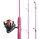 [ сменный товар ]Dndyuju- начинающий симпатичный paul (pole) вращающийся катушка розовый зеленый использование возможность рыбалка lure rod Kids ребенок 
