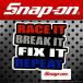 H4 Snap-on Snap-on american sticker RACE IT BREAK IT FIX IT REPEAT 016 american miscellaneous goods 