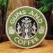 G4 милитари нашивка GUNS AND COFFEE [ липучка текстильная застёжка съемный paroti]