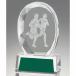  crystal Trophy Runner * наземный GW4225-09 высота 10.5cm знак inserting бесплатный 