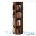  книжный шкаф поворотный книжный шкаф 360° натуральное дерево полка книга с картинками полки living салон мульти- Revell место хранения полки грецкий орех Size : 46 131cm