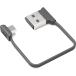  аудио вентилятор обе терминал L знак microUSB кабель короткий . примерно 12cm L знак образец 1 черный AFSSLCBL