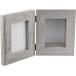  круг мир торговля фото &amp; craft box широкий рама серый 30.8x7.5x19cm 400893404