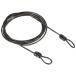 PATIKIL система безопасности steel кабель 2.5mm x 2m покрытие осуществлен багаж блокировка тросик трос Dub Leroux p имеется черный 