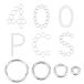 SUNNYCLUE 400 шт 4 вид 4-10mm круг can нержавеющая сталь can открытый Jump кольцо круг . нержавеющая сталь ma LUKA n металлические принадлежности комплект не 