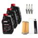 SEA-DOO масло замена комплект 946ml×3шт.@+ оригинальный масляный фильтр +DCPR8E 3шт.@260 лошадиные силы и меньше модель для (~2017 год * Spark за исключением )