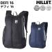 �~���[ MILLET DEFI 16 �f�t�B 16 �����Y ���f�B�[�X ���j�Z�b�N�X �����b�N �u���b�N �� �l�C�r�[ �� �J�W���A�� ���s �g���x�� �o�b�O �T�u�o�b�O MIS0790