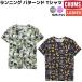  Chums CHUMS Running Patterned T-Shirt бег образец do футболка женский спорт тренировка tops вырез лодочкой тянуть over CH11-2641