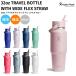  гидро flaskHydro Flask 32oz TRAVEL BOTTLE WITH WIDE FLEX STRAW 32oz путешествие бутылка with Flex соломинка 946ml фляжка термос теплоизоляция 89020801