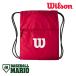  Wilson / Wilson Wilson Draw String Bagnapsak pick ru мяч сумка красный бейсбол сумка место хранения .. путешествие часть . Baseball Mario WR89081010