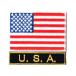 ワッペン 星条旗 アメリカ国旗 S+USA-BL