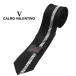 CALRO VALENTINOkaruro Valentino бренд галстук panel рисунок большой . ширина примерно 7cm тонкий узкий галстук мужской женский двоякое применение шелк 100% CV-0003-C черный 