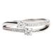  кольцо кольцо женский Swarovski 2 полосный платина белое золото SWAROVSKI CZ циркон 2 шарик подарок подарок Рождество 