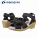 moon Star MoonStar SG J531 девочка ребенок обувь Kids Junior лента имеется сандалии Wedge каблук текстильная застёжка черный 