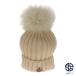 MONCLER Moncler monkreBERRETTO белый серия "теплый" белый с мехом вязаная шапка вязаная шапка шляпа одежда Kids 