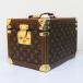 LOUIS VUITTON Louis Vuitton монограмма bo ватт fla темно синий M21828 ящик для косметики косметика кейс cosme box б/у прекрасный товар бесплатная доставка!!