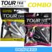 TOUR TEE Combo �c�A�[ �e�B�[ �R���{ �v���X�`�b�N�e�B�[ MIX LIMITED EDITION 5�{���� ���� �S�� 80mm&amp;45mm USGA R��A���[���K�� LITE ���C�g T-490