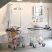 DULTON Dulton LAUNDRY CART WITH POLE RACK прачечная Cart with paul (pole) подставка прачечная стирка предмет american стирка корзина модный прачечная Wagon 