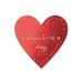  Valentine наклейка Mini Heart красный 10 листов 