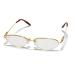  Celine CELINE 10 . made of gold glasses frame glasses / glasses 750 pure gold /K18/ yellow gold weight 35.4g( lens included ) # size :55.17-135 used 