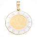 K18 рамка-оправа K24 Angel монета подвеска с цепью 1/25oz золотая монета желтое золото 999.9/750 4.8g мужчина женщина унисекс день рождения подарок 