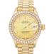  Rolex ROLEX Date Just 69178G 9 номер шт. 1987 год примерно производства K18YG чистое золото 72g after бриллиантовая оправа женский б/у подарок 