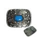  бирюзовый Stone способ пряжка только ремень нет синий камень 10.8cmX6.4cm metal металлические принадлежности металл модный установка person вид рекомендация поверхность белый шт .. -слойный толщина хвост таблеток Uni -k тяжелый 