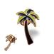  cocos nucifera. дерево значок булавка z Gold 1.8cmX2.8cm булавка z застежка bachi модный украшение person способ применения установка person baji бабочка сцепление catch украшения 