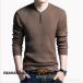  Golf wear Golf shirt knitted sweater men's knitted V neck sweater casual long sleeve tops autumn winter plain cold . measures warm snowsuit .